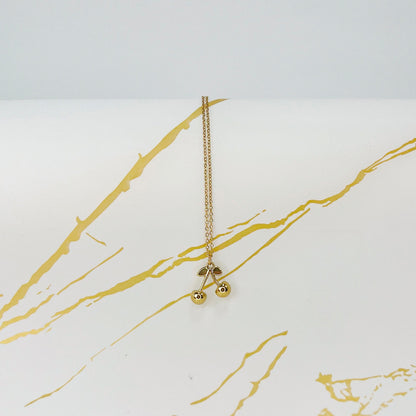 Cadena Cherry Dorada para Mujer