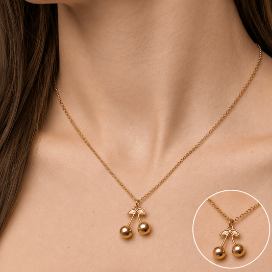 Cadena Cherry Dorada para Mujer