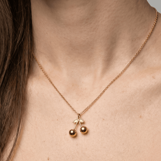 Cadena Cherry Dorada para Mujer