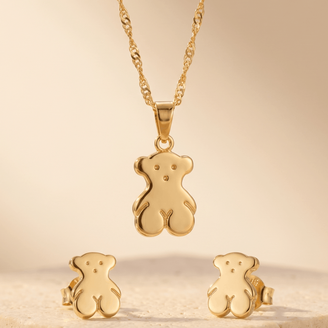 Set Oso Tous Cadena & Dije con Aretas