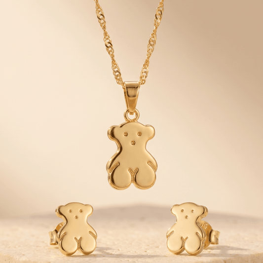 Set Oso Tous Cadena & Dije con Aretas