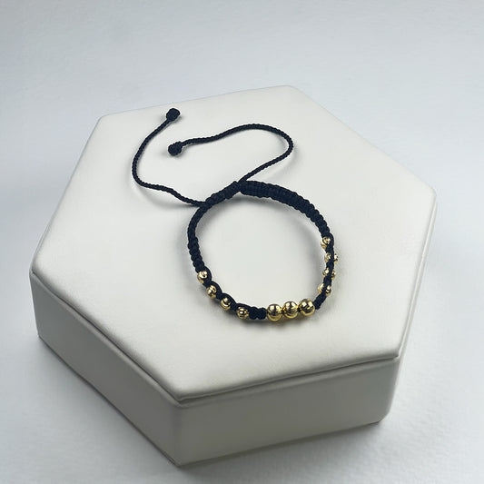 Pulsera Tejida Negra
