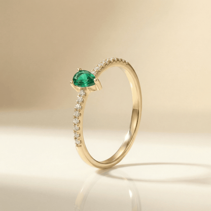Anillo Circón Verde
