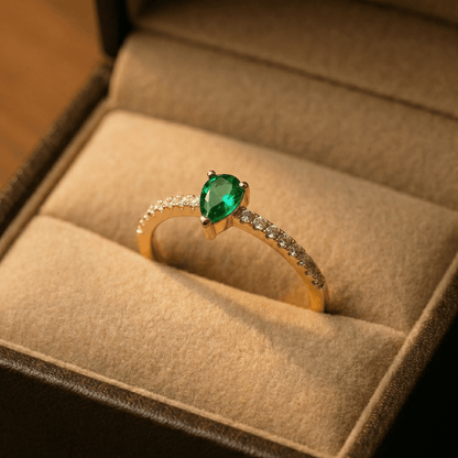 Anillo Circón Verde