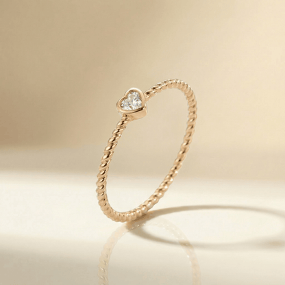 Anillo Mini Balines Corazón