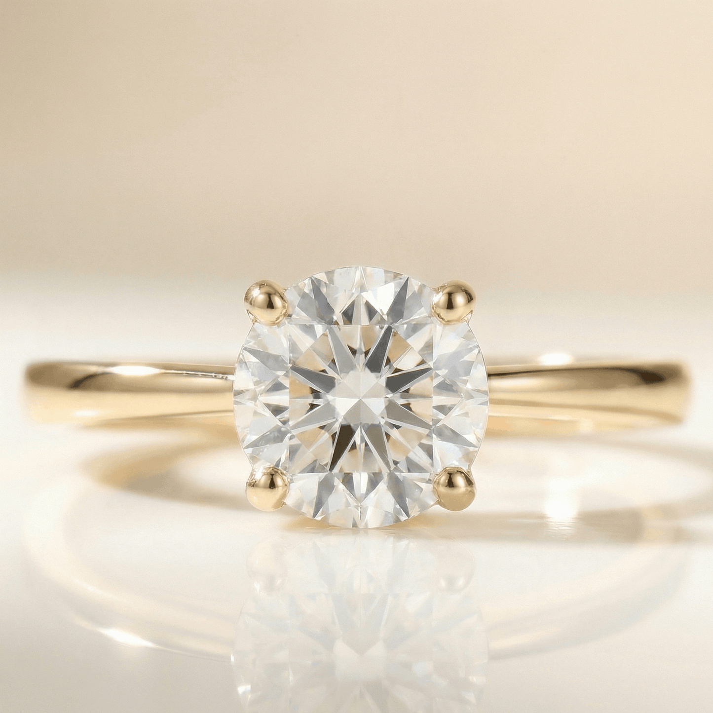 Anillo Circón Cristal Blanco