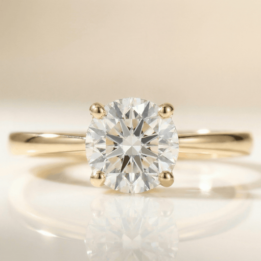 Anillo Circón Cristal Blanco