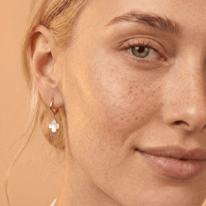 Aretes Van Cleef Blanco