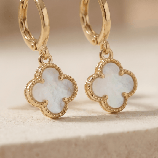 Aretes Van Cleef Blanco