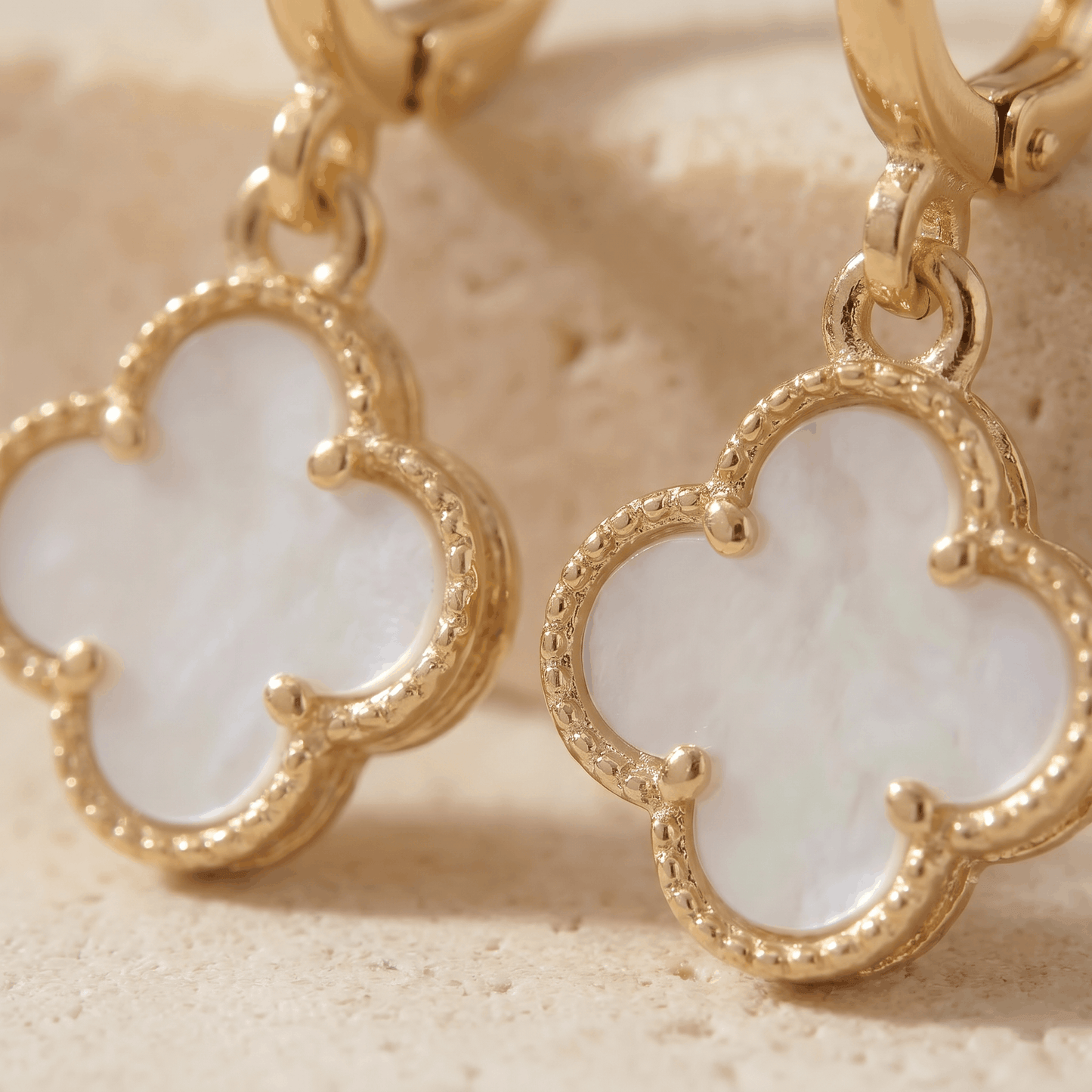 Aretes Van Cleef Blanco