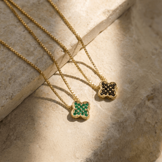 Set Cadena Veneciana 51Cm & Dije Van Cleef Circones