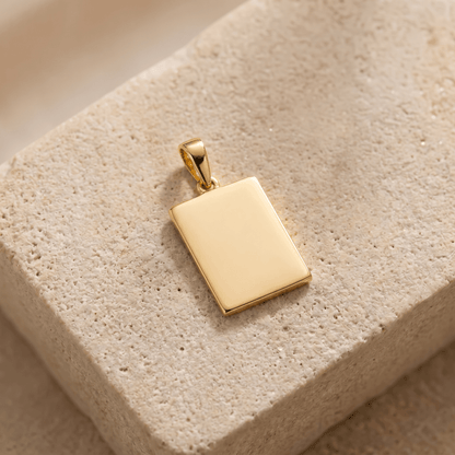 Dije Placa Rectangular Personalizable