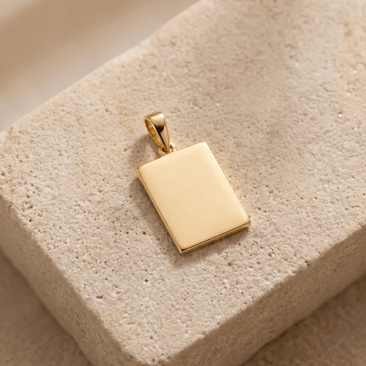 Dije Placa Rectangular Personalizable