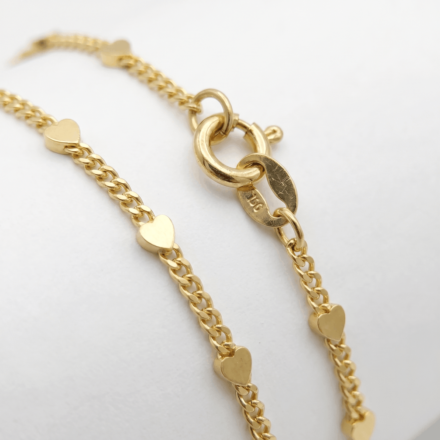Cadena Corazón Dorados para Mujer
