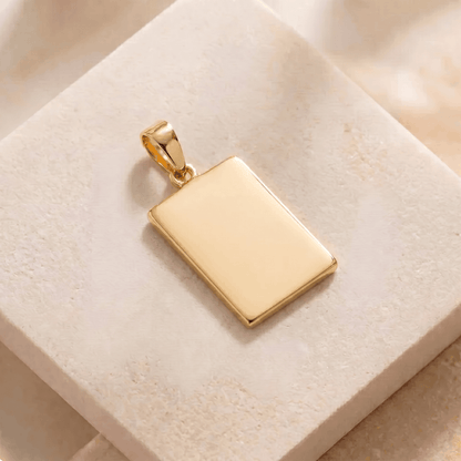 Dije Placa Rectangular Personalizable