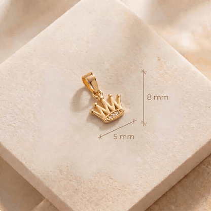 Dije Corona Mini Circones Cristal