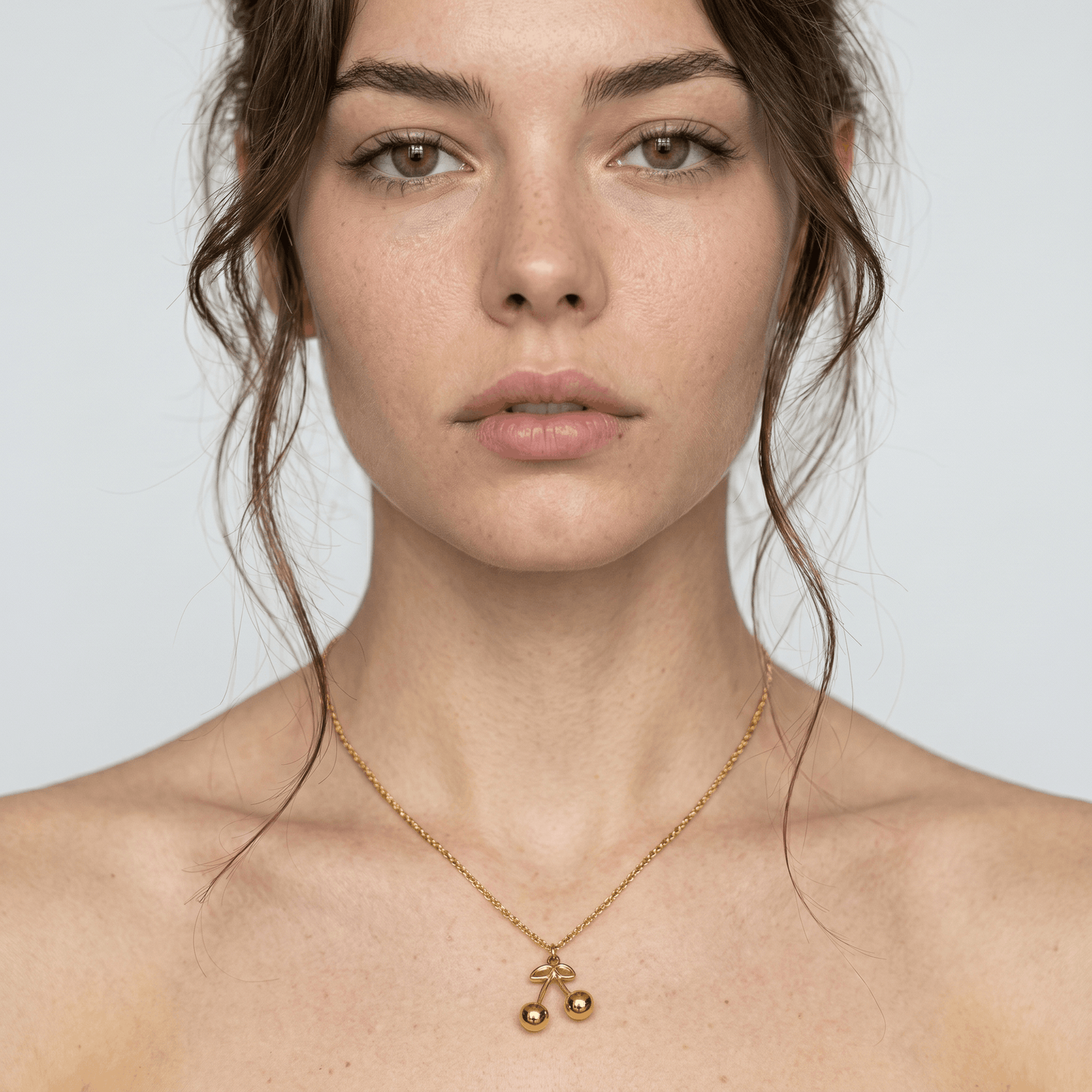 Cadena Cherry Dorada para Mujer