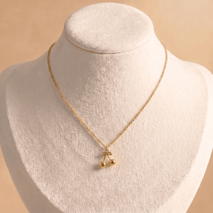 Cadena Cherry Dorada para Mujer
