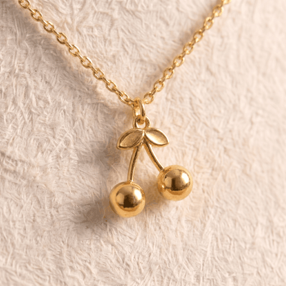 Cadena Cherry Dorada para Mujer