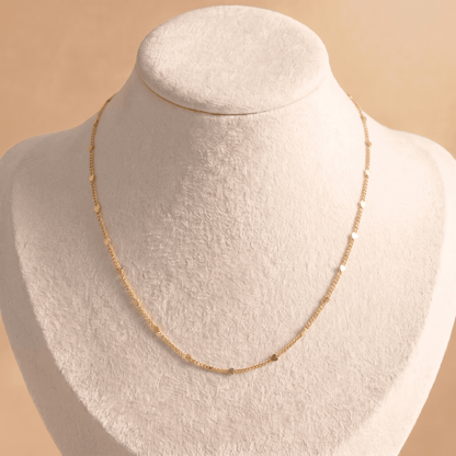 Cadena Corazón Dorados para Mujer
