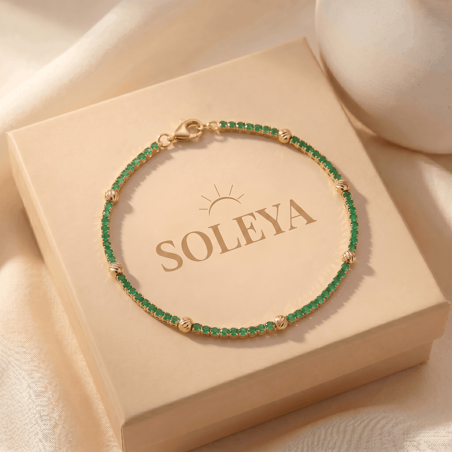 Pulsera Tennis Esmeralda Balin