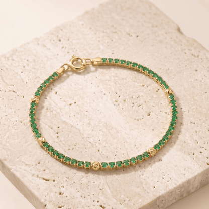 Pulsera Tennis Esmeralda Balin
