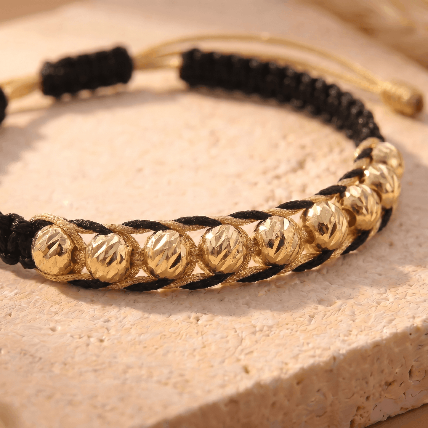 Pulsera Tejida Egipcia Balin Diamantado