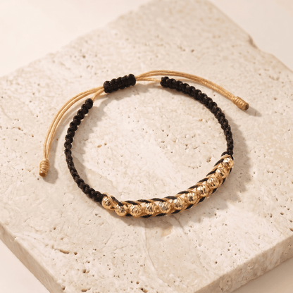 Pulsera Tejida Egipcia Balin Diamantado