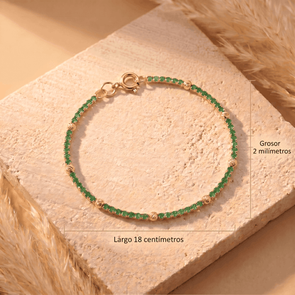 Pulsera Tennis Esmeralda Balin