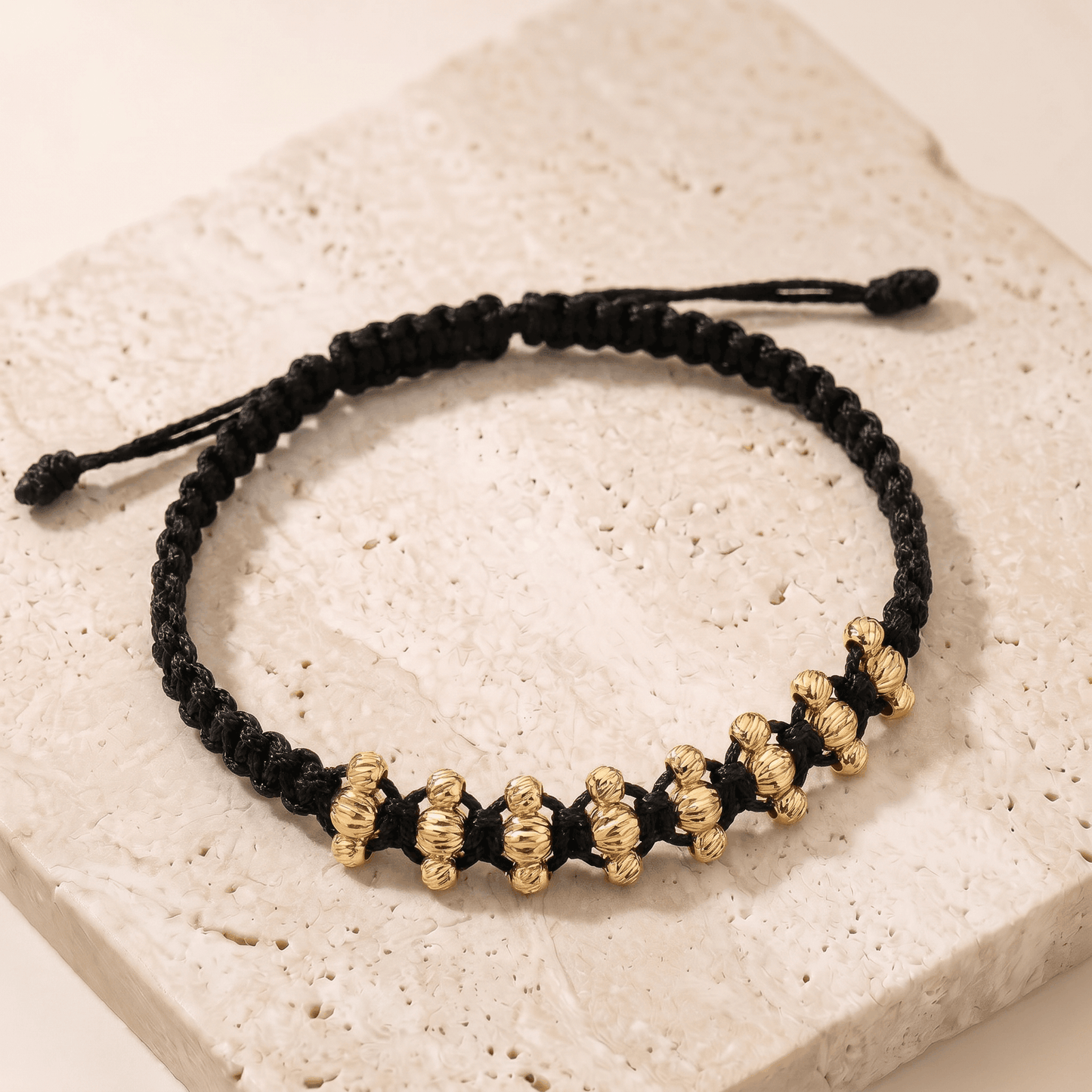 Pulsera Tejida Tres Carriles Diamantada