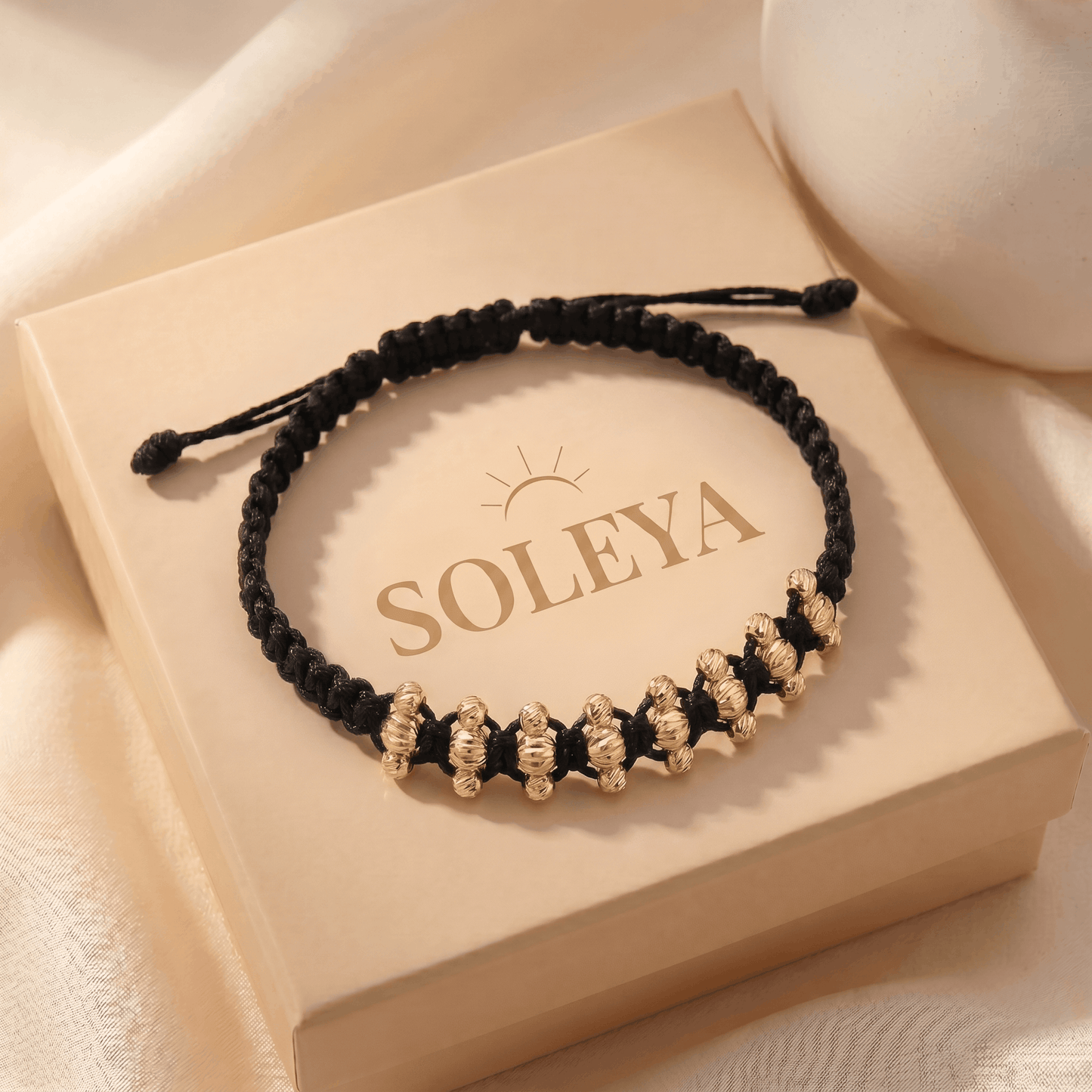 Pulsera Tejida Tres Carriles Diamantada