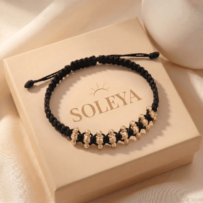 Pulsera Tejida Tres Carriles Diamantada