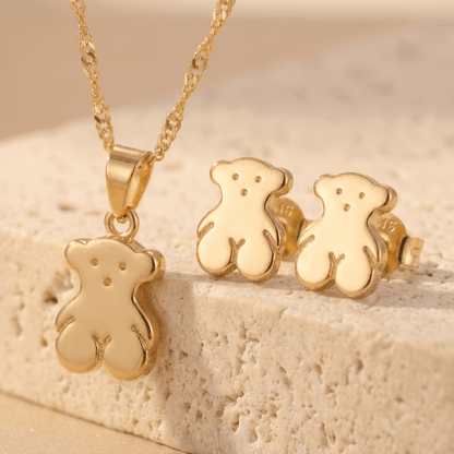 Set Oso Tous Cadena & Dije con Aretas
